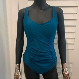 EUC Aidonger Teal One-Piece Swimsuit